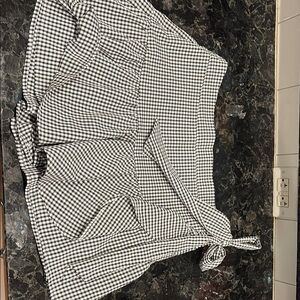 Blue Rain checkered Gingham skirt